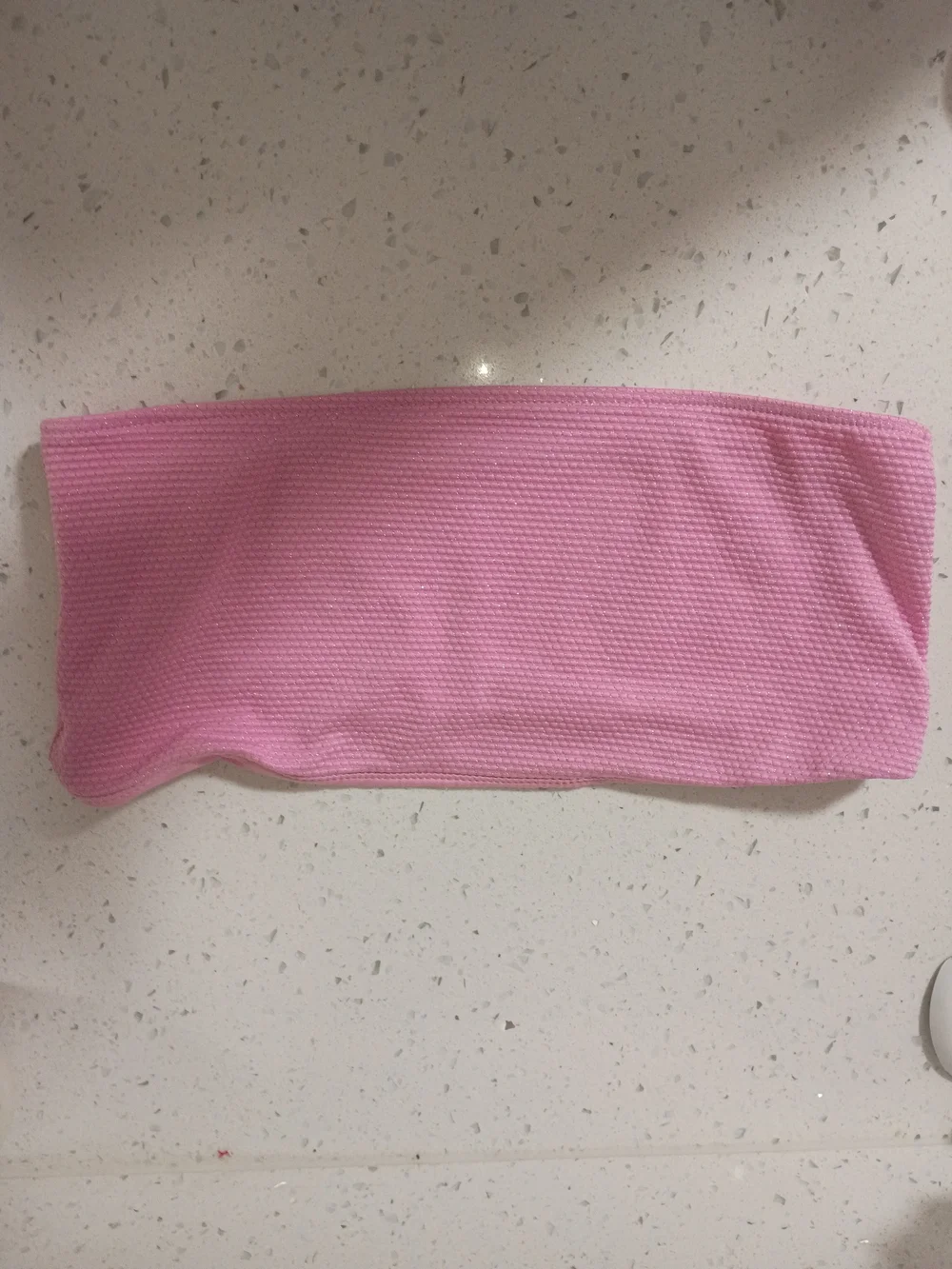Frankie's Bikinis Pink Bandeau Bikini Set - Strapless Top & High-Cut Bottom